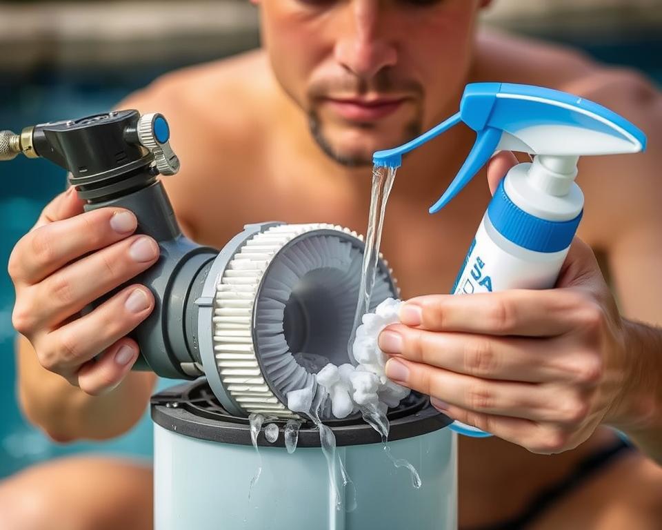 Poolfilter Reinigung