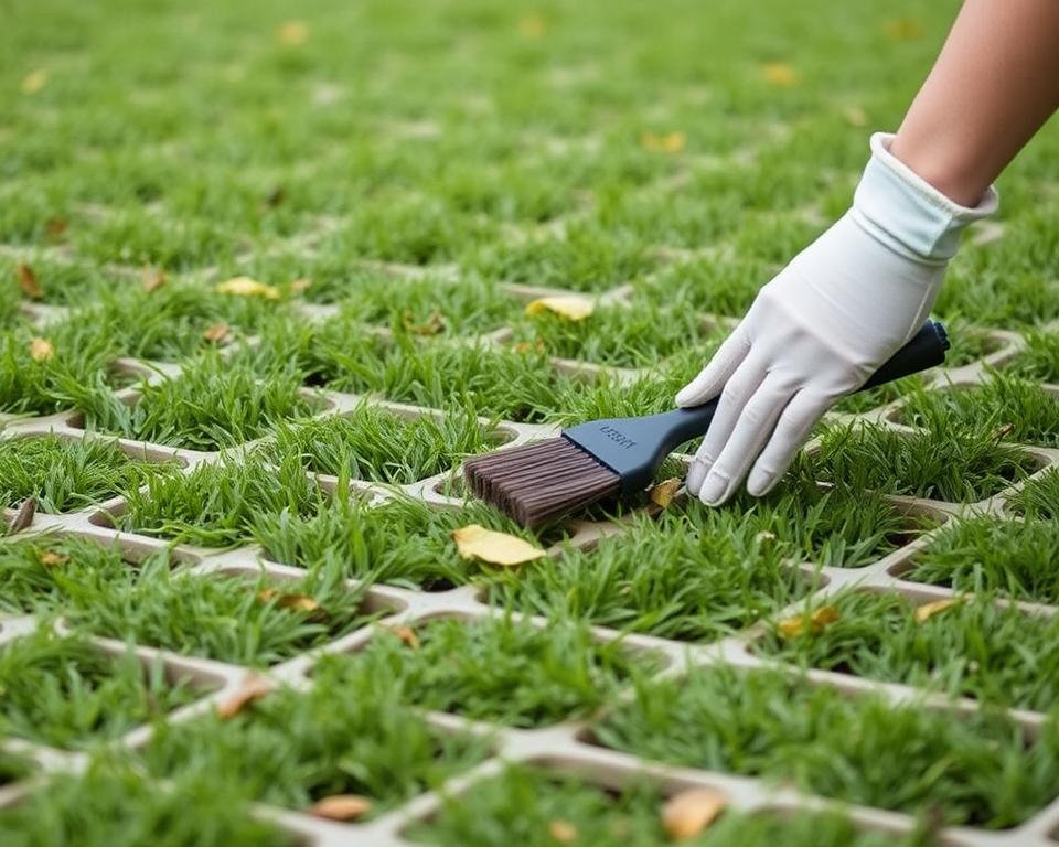 Rasengitter Wartung und Pflege