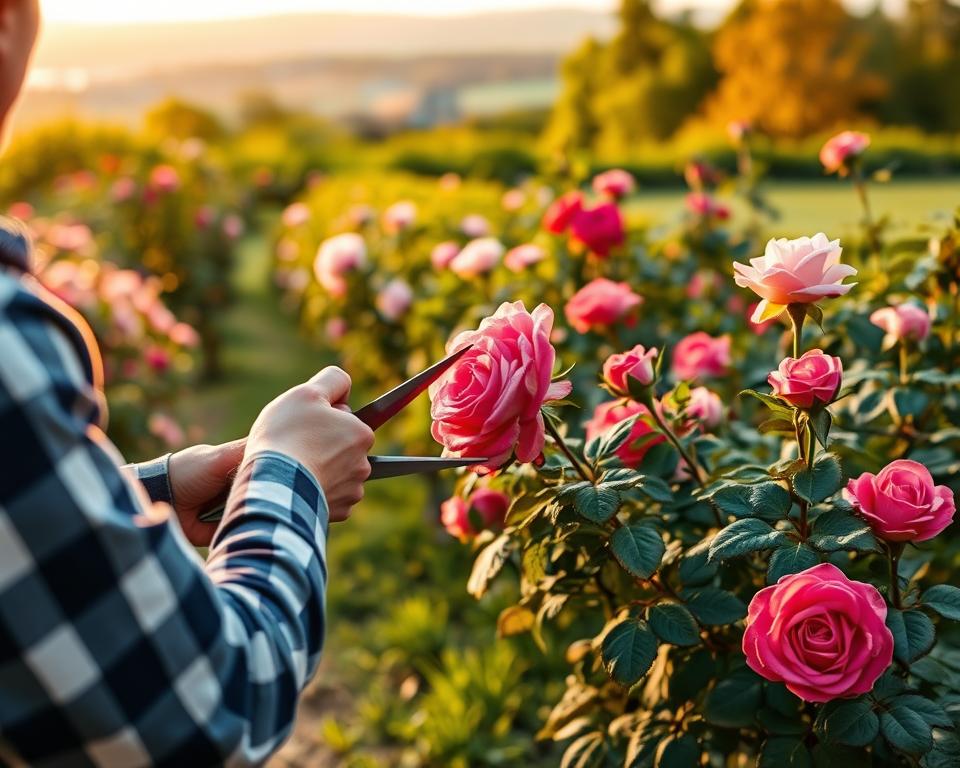Rosenschnitt Jahreszeiten