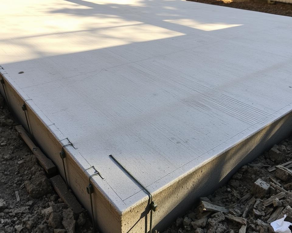 Sichtschutzfundament Verankerung