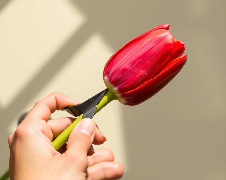 Tulpen anschneiden Technik