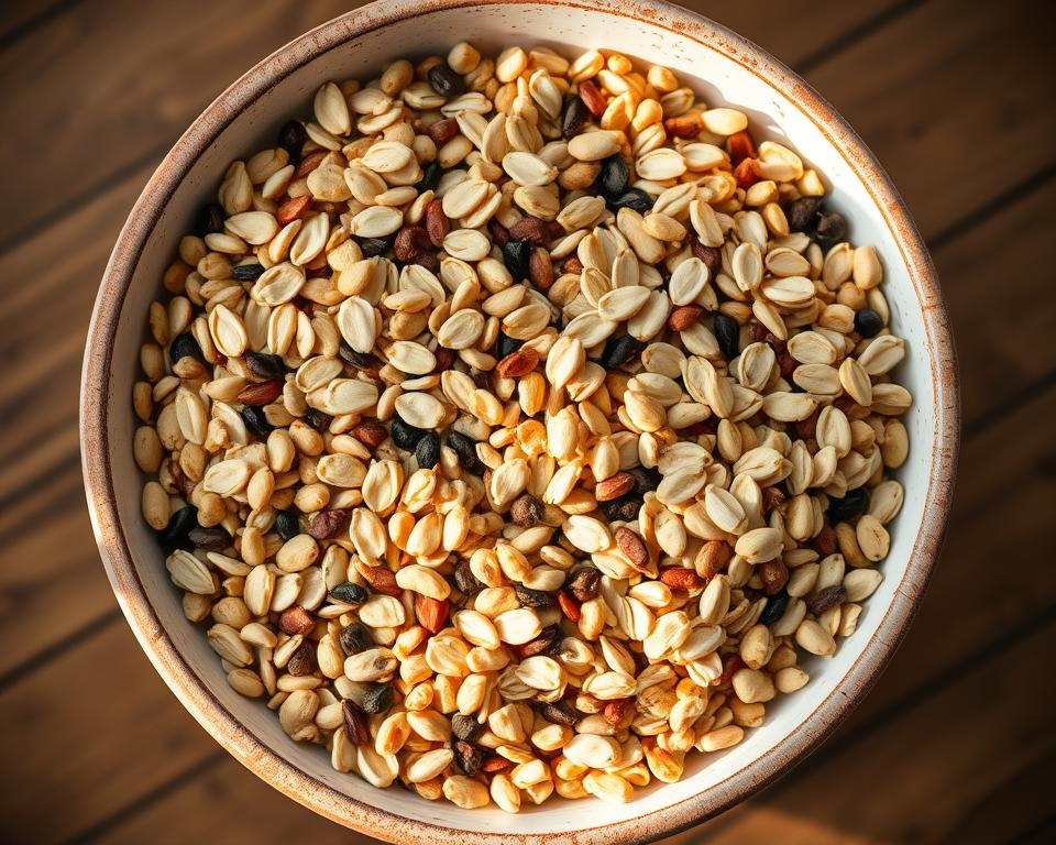 Vogelfutter Mischung Haferflocken Kombinationen