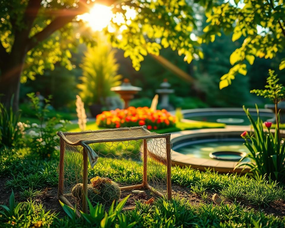Wespenfalle Standort im Garten