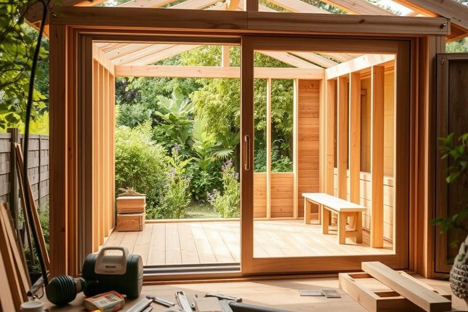 Gartenhaus Schiebetür selbst bauen – DIY Anleitung