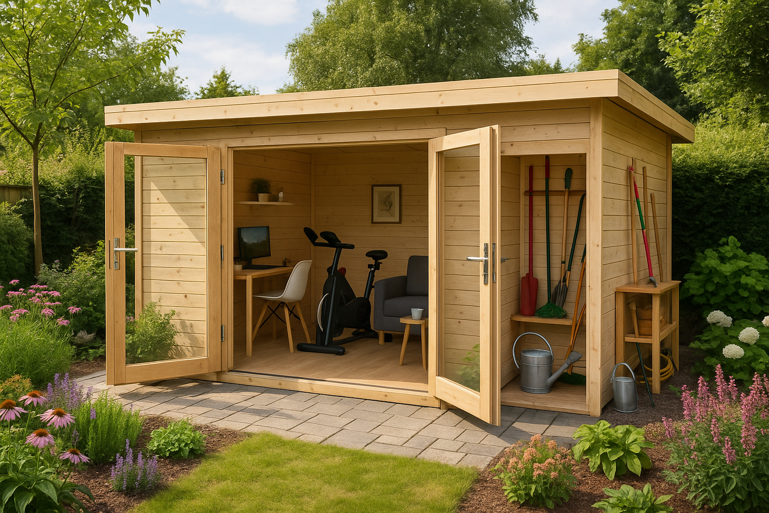Vom Rückzugsort zum Multitalent: Gartenhäuser als flexible Nutzräume im Alltag
