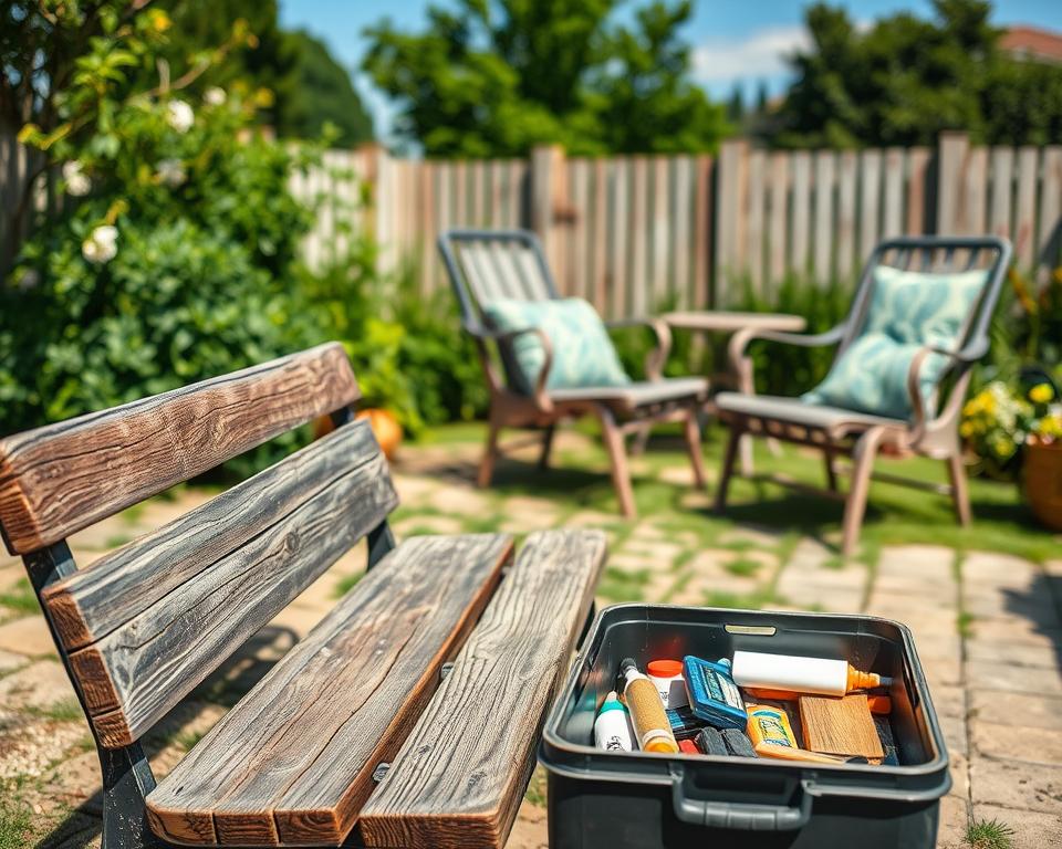Reparatur von Outdoor-Möbeln