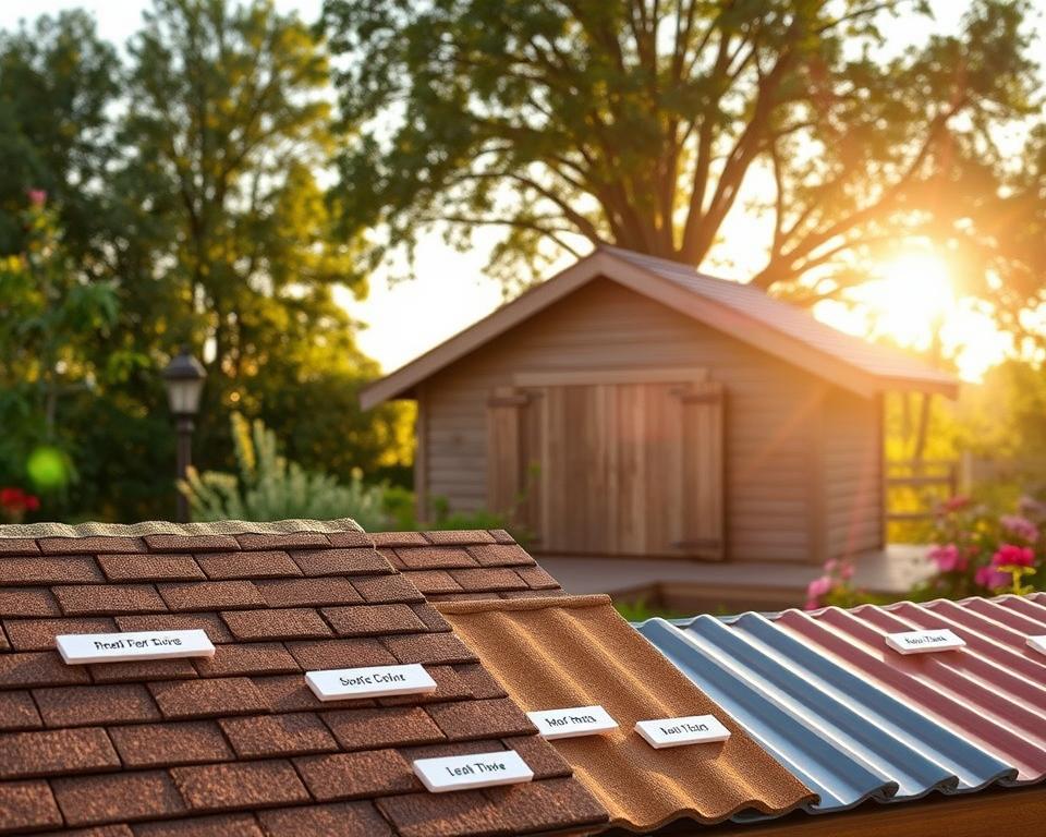 Dacheindeckung Gartenhaus Materialien